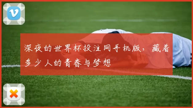 深夜的世界杯投注网手机版，藏着多少人的青春与梦想
