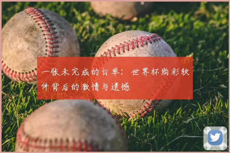一张未完成的订单:世界杯购彩软件背后的激情与遗憾